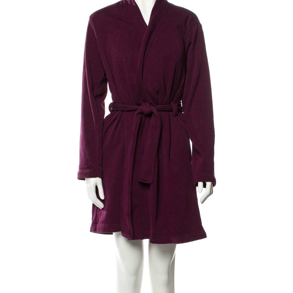 Ugg purple short fleece robe size Medium